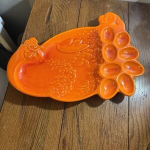 Vintage Royal‎ Haeger Egg Dish RARE Chicken 15"x11" (see description)
